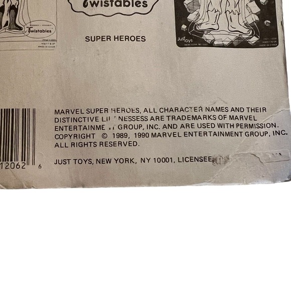 Captain America Marvel Twistables Superhero Action Figure 50th Ann 1989 NEW RARE - Picture 8 of 9